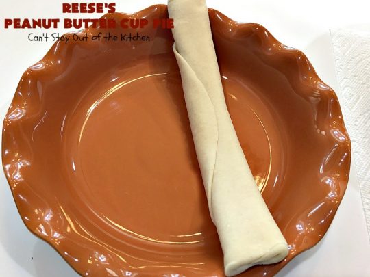 Reese's Peanut Butter Cup Pie | Can't Stay Out of the Kitchen | This fantastic #Pie will knock your socks off! It's sinfully rich, decadent & absolutely mouthwatering. It's filled with #ReesesPeanutButterCups! #Chocolate & #PeanutButter in a pie are the ultimate #dessert experience. Great for #holidays & special occasions. #ValentinesDay #HolidayDessert #ChocolateDessert #PeanutButterDessert #ReesesDessert #ReesesPeanutButterCupPie #Reeses