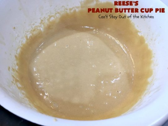 Reese's Peanut Butter Cup Pie | Can't Stay Out of the Kitchen | This fantastic #Pie will knock your socks off! It's sinfully rich, decadent & absolutely mouthwatering. It's filled with #ReesesPeanutButterCups! #Chocolate & #PeanutButter in a pie are the ultimate #dessert experience. Great for #holidays & special occasions. #ValentinesDay #HolidayDessert #ChocolateDessert #PeanutButterDessert #ReesesDessert #ReesesPeanutButterCupPie #Reeses