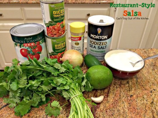 Pioneer Woman's Restaurant-Style Salsa | Can't Stay Out of the Kitchen | this awesome #salsa is fabulous for #tailgating parties. #Tex-Mex #appetizer