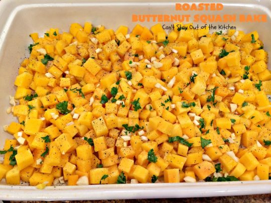 Roasted Butternut Squash Bake | Can't Stay Out of the Kitchen | this fabulous #butternutsquash #casserole is terrific for #Thanksgiving or #Christmas #holiday dinner menus. It's pretty easy to make but uses a six-cheese #Italian #cheese blend to add a wonderful cheesiness to the #recipe. #glutenfree #healthy, #cleaneating