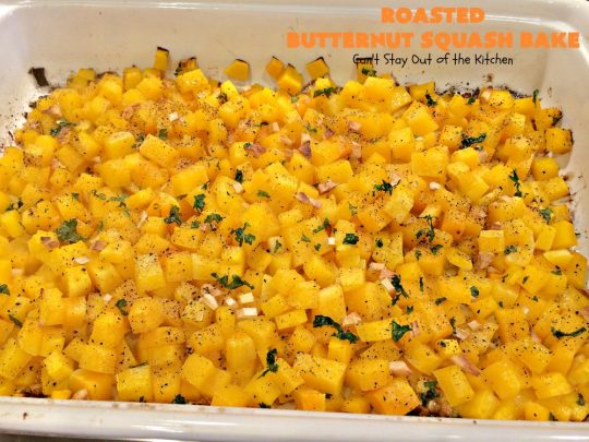 Roasted Butternut Squash Bake | Can't Stay Out of the Kitchen | this fabulous #butternutsquash #casserole is terrific for #Thanksgiving or #Christmas #holiday dinner menus. It's pretty easy to make but uses a six-cheese #Italian #cheese blend to add a wonderful cheesiness to the #recipe. #glutenfree #healthy, #cleaneating