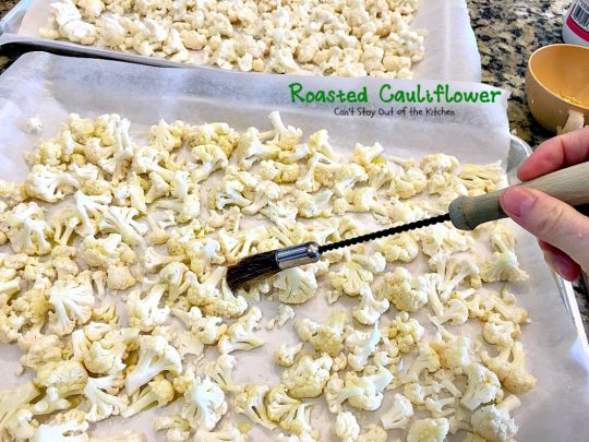 Roasted Cauliflower | Can't Stay Out of the Kitchen | fantastic side dish that's so quick & easy. Great for #holiday meals too. Healthy, low calorie, #glutenfree #vegan. #cauliflower