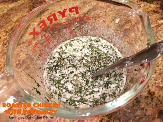 Roasted Chicken with Rosemary | Can't Stay Out of the Kitchen | this is my favorite "go-to" #chicken entree. It's a one-dish meal & is oven ready in about 5 minutes! It's so delicious everyone always raves over it when I make it. #potatoes #carrots #gluten free
