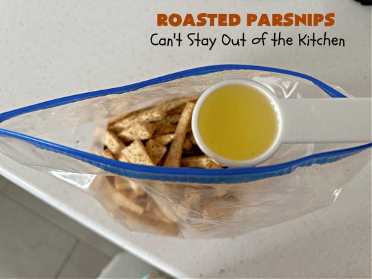 Roasted Parsnips | Can't Stay Out of the Kitchen | Roasting #parsnips is a great way to enjoy this #vegetable. Serve them with #RanchDressing, #BuffaloDip or ketchup. Excellent on any dinner menu or for #tailgating parties. Serve them just like you would #FrenchFries! These include #ParmesanCheese sprinkled over top. #RoastedParsnips #GlutenFree #healthy #LowCalorie