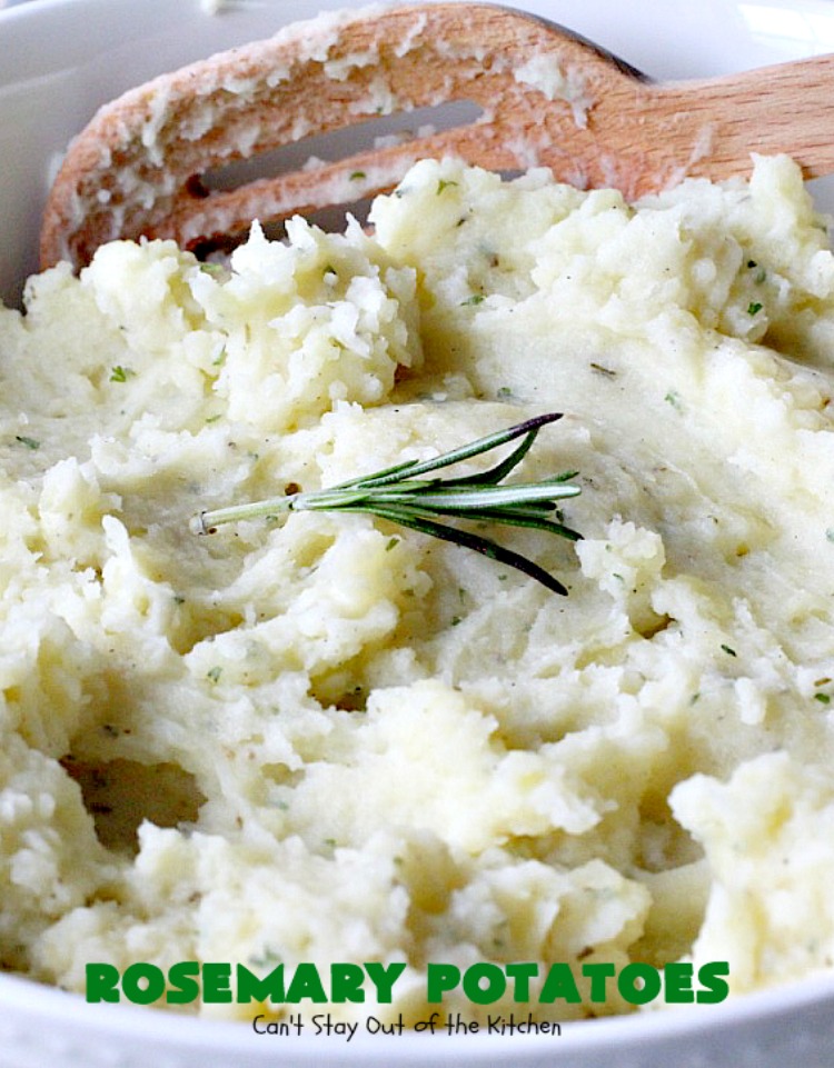 Rosemary Potatoes | Can't Stay Out of the Kitchen | quick and easy #sidedish with the wonderful flavors of #rosemary and parsley. Great for #holidays too. #glutenfree #potatoes
