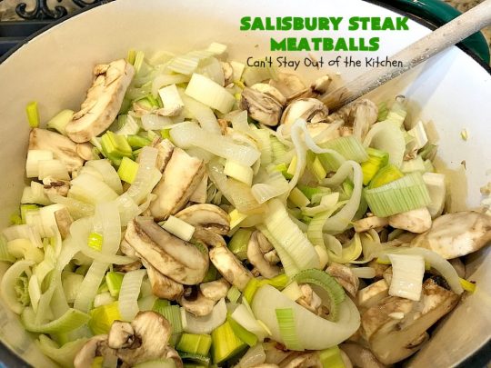 Salisbury Steak Meatballs | Can't Stay Out of the Kitchen | these sumptuous #meatballs were a big hit with our company. Serve over #rice or #noodles. #glutenfree #salisburysteak #beef