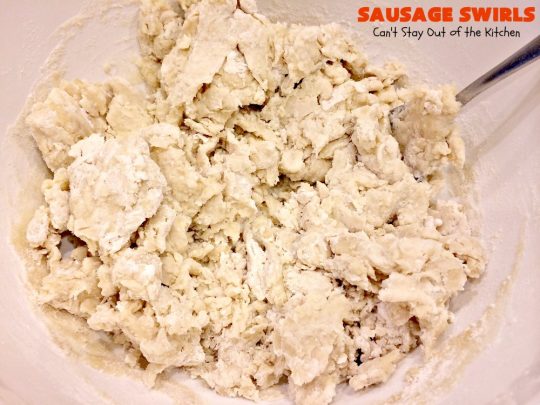 Sausage Swirls | Can't Stay Out of the Kitchen | Terrific #brunch idea for the #holidays. Roll up cooked #sausage in pie crust, bake & voila! You have the best #breakfast imaginable. #HolidayBreakfast #ChristmasBreakfast #NewYearsDayBreakfast #pork #SausageBreakfast
