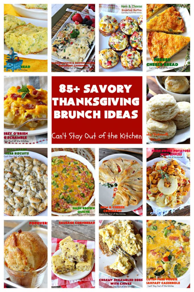 Savory Thanksgiving Breakfast Ideas | Can't Stay Out of the Kitchen | Over 85 #breakfast #recipes including #biscuits, #rolls, specialty #breads, #BreakfastCasseroles #BreakfastMuffins #BreakfastSkillets #BreakfastBurritos, #potatoes, #pork #SweetPotatoes #sausage #bacon #ham & #cornbread. #brunch #Thanksgiving #ThanksgivingBreakfast #Christmas #ChristmasBreakfast #SavoryThanksgivingBrunchIdeas