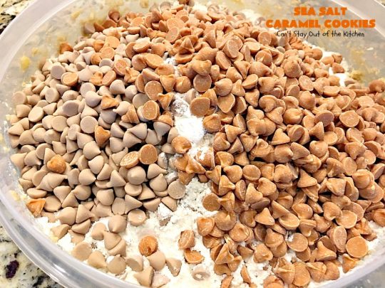 Sea Salt Caramel Cookies | Can't Stay Out of the Kitchen | these amazing #caramel #cookies will rock your world! Great for summer #holidays, Backyard BBQs, Back-to-school parties & family reunions. #dessert