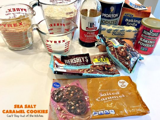 Sea Salt Caramel Cookies | Can't Stay Out of the Kitchen | these amazing #caramel #cookies will rock your world! Great for summer #holidays, Backyard BBQs, Back-to-school parties & family reunions. #dessert