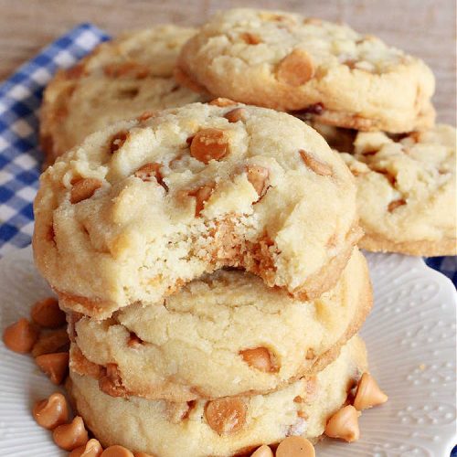 Sea Salt Caramel Meltaways | Can't Stay Out of the Kitchen | these melt-in-your-mouth #cookies are rich, decadent & divine! Every mouthful is irresistible & will make you swoon! If you enjoy #SeaSaltCaramelChips this #dessert is for you. Perfect for #tailgating or office parties, potlucks, backyard BBQs & any family get-together. #meltaways #SeaSaltCaramelMeltaways #caramel #CaramelDessert
