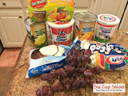 Six Cup Salad | Can't Stay Out of the Kitchen | quick and easy #fruitsalad that tastes as good as it looks! #glutenfree #pineapple #mandarinoranges