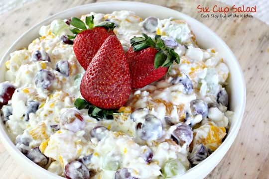 Six Cup Salad | Can't Stay Out of the Kitchen | quick and easy #fruitsalad that tastes as good as it looks! #glutenfree #pineapple #mandarinoranges