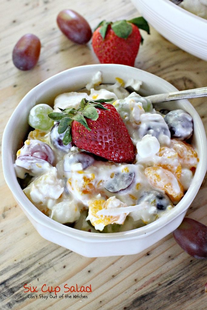 Six Cup Salad | Can't Stay Out of the Kitchen | quick and easy #fruitsalad that tastes as good as it looks! #glutenfree #pineapple #mandarinoranges
