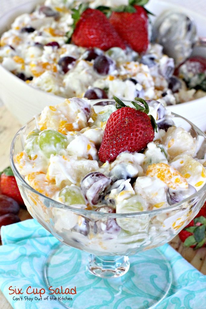 Six Cup Salad | Can't Stay Out of the Kitchen | quick and easy #fruitsalad that tastes as good as it looks! #glutenfree #pineapple #mandarinoranges
