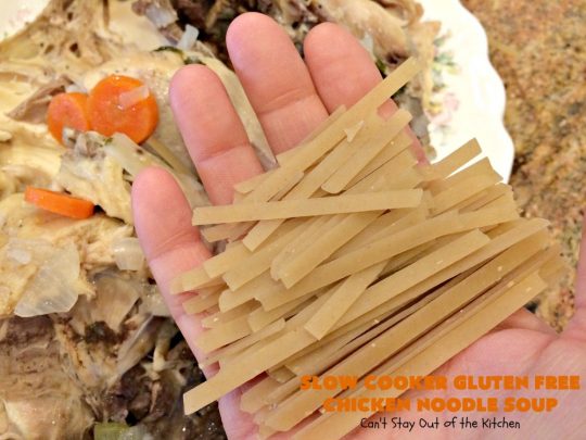 Slow Cooker Gluten Free Chicken Noodle Soup | this delicious #ChickenNoodleSoup #recipe is easy even though it's from scratch! It's great comfort food any time of the year but especially wonderful in the fall. #chicken #noodles #glutenfree #slowcooker #soup #crockpot #chickensoup
