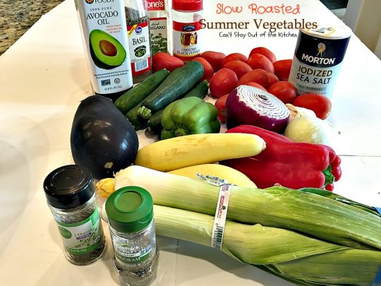 Slow Roasted Summer Vegetables | Can't Stay Out of the Kitchen | you've never had #veggies that taste as wonderful as the way these do. Slow roasting and assorted herbs make these garden vegetables incredibly tasty. #vegan #glutenfree #eggplant #tomatoes #zucchini