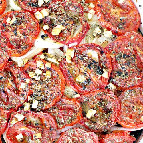 Slow Roasted Summer Vegetables | Can't Stay Out of the Kitchen | you've never had #veggies that taste as wonderful as the way these do. Slow roasting and assorted herbs make these garden vegetables incredibly tasty. #vegan #glutenfree #eggplant #tomatoes #zucchini