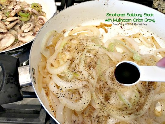 Smothered Salisbury Steak with Mushroom Onion Gravy | Can't Stay Out of the Kitchen | this is the BEST #SalisburySteak I've ever eaten. Tender, mouthwatering, amazing! #beef #steak #glutenfree
