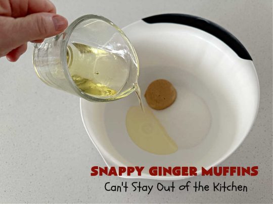 Snappy Ginger Muffins | Can't Stay Out of the Kitchen | #Molasses, #cinnamon & #ginger give these #muffins their fantastic #Gingerbread taste. Every bite will have you dreaming of another! Great for weekend, company or a #holiday #breakfast or #brunch. #HolidayBreakfast #GingerMuffins #SnappyGingerMuffins #GingerbreadMuffins