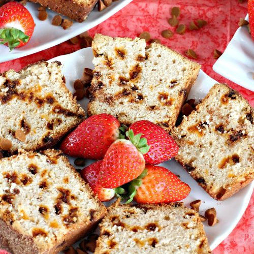 Snickerdoodle Bread | Can't Stay Out of the Kitchen | this #bread is awesome! It tastes like #Snickerdoodles with lots of #cinnamon & cinnamon chips in the batter. Terrific for a #holiday, company or weekend #breakfast. Every bite will have you drooling! #Brunch #SnickerdoodleBread #HolidayBreakfast #Fall #FallBaking