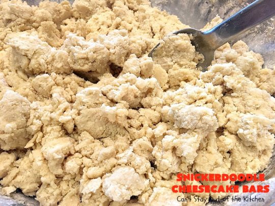 Snickerdoodle Cheesecake Bars | Can't Stay Out of the Kitchen | these #brownie-type #cookies are awesome! They're terrific treats for #holiday baking, potlucks or #tailgating. #dessert #cheesecake #snickerdoodles