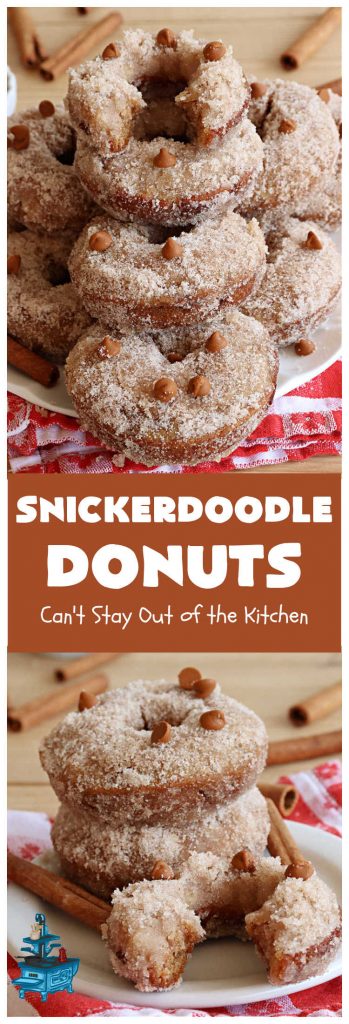 Snickerdoodle Donuts | Can't Stay Out of the Kitchen