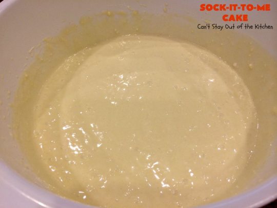 Sock-It-To-Me Cake | Can't Stay Out of the Kitchen | this fantastic #cake will knock your socks off! It has a lovely #pecan streusel filling in the middle & it's glazed with vanilla icing. We serve this as a #coffeecake for #breakfast or for #dessert. #Brunch #Holiday #cinnamon #HolidayBreakfast #SockItToMeCake 