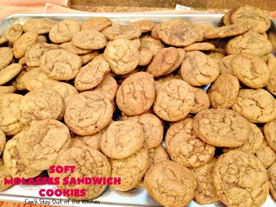 Soft Molasses Sandwich Cookies | Can't Stay Out of the Kitchen | these are always one of our most requested #cookies at #Christmas. Everybody loves them! #molasses #dessert #whoopiepie
