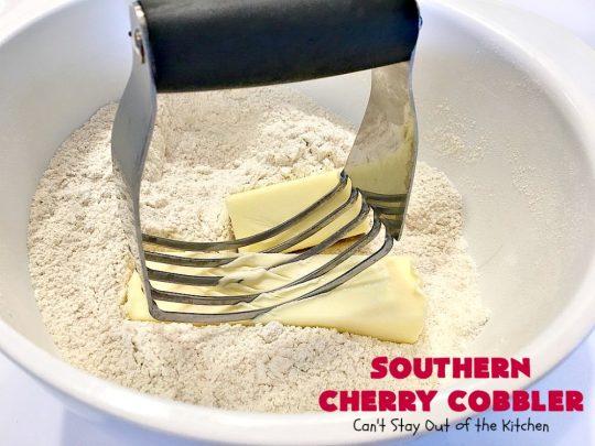 Southern Cherry Cobbler | Can't Stay Out of the Kitchen | This fantastic #cherry #cobbler is the perfect #dessert for company now that fresh #cherries are in season. Terrific for potlucks & backyard BBQs. #cherrycobbler #Canbassador #NorthwestCherryGrowers