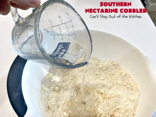 Southern Nectarine Cobbler | Can't Stay Out of the Kitchen | this sensational #cobbler will knock your socks off! I served it to a houseful of company & everyone loved it. It tastes a lot like #PeachCobbler but it's made with #nectarines. #dessert #southern #SouthernNectarineCobbler #NectarineDessert #Canbassador #WashingtonStateFruitCommission #WashingtonStoneFruitGrowers #WashingtonStateStoneFruitGrowers