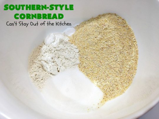 Southern-Style Cornbread | Can't Stay Out of the Kitchen | this is one of the BEST #cornbread #recipes you'll ever eat! It's so mouthwatering & delicious it's like eating #dessert! Every bite will have you coming back for more. #Southern #molasses #SouthernCornbread #SouthernStyleCornbread #cornmeal #MoistCornbread #BestCornbread #Fall #FallBaking