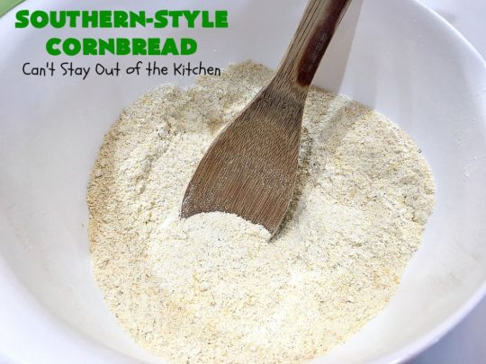 Southern-Style Cornbread | Can't Stay Out of the Kitchen | this is one of the BEST #cornbread #recipes you'll ever eat! It's so mouthwatering & delicious it's like eating #dessert! Every bite will have you coming back for more. #Southern #molasses #SouthernCornbread #SouthernStyleCornbread #cornmeal #MoistCornbread #BestCornbread #Fall #FallBaking