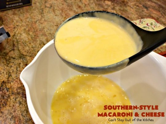 Southern-Style Macaroni and Cheese | Can't Stay Out of the Kitchen | I love this fantastic #macaroni & #cheese dish. It uses 3 cheeses & gets its zip from #cajun seasoning. This kid-friendly #casserole is perfect for potlucks or #MeatlessMondays. #macaroniandcheese