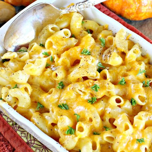 Southern-Style Macaroni and Cheese | Can't Stay Out of the Kitchen | I love this fantastic #macaroni & #cheese dish. It uses 3 cheeses & gets its zip from #cajun seasoning. This kid-friendly #casserole is perfect for potlucks or #MeatlessMondays. #macaroniandcheese