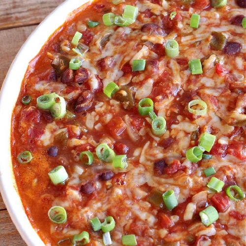 Southwestern Dip | Can't Stay Out of the Kitchen | this fantastic #TexMex #appetizer is quick & easy to make up. It's terrific to serve for #tailgating or office parties, potlucks or summer #holiday fun like #CincoDeMayo, #FourthOfJuly or #LaborDay. Serve with #Fritos or #TortillaChips. Every bite will knock your socks off! #GlutenFree #MontereyJackCheese #ChiliWithBeans #GreenChilies #TexMexDip #SouthwesternDip #TexMexAppetizer