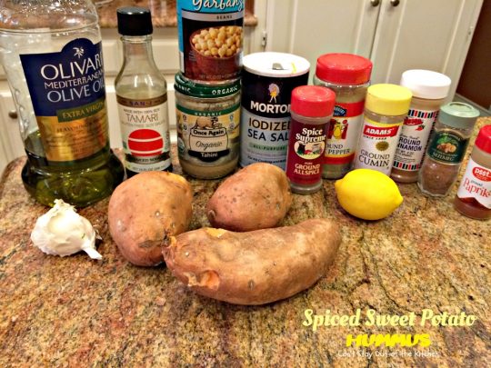 Spiced Sweet Potato Hummus | Can't Stay Out of the Kitchen | this fabulous #appetizer spices up #sweetpotatoes & #garbanzobeans and tastes amazing. #glutenfree #vegan