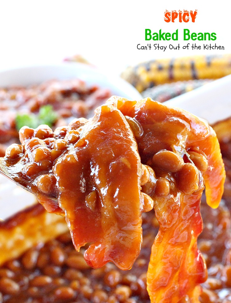 Spicy Baked Beans | Can't Stay Out of the Kitchen