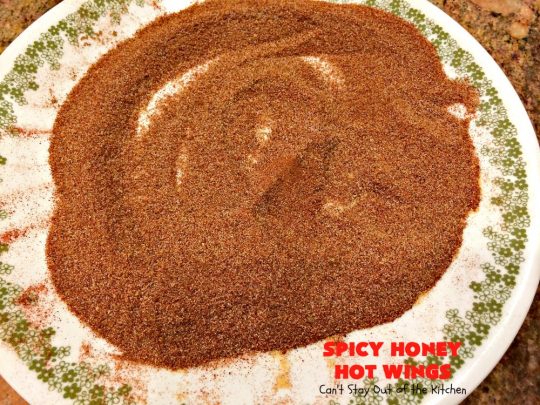 Spicy Honey Hot Wings | Can't Stay Out of the Kitchen | these #chicken #wings are awesome! They're a terrific #appetizer for #tailgating #NewYearsDay or #SuperBowl parties. #gluenfree
