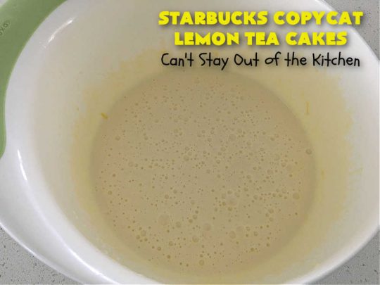 Starbucks Copycat Lemon Tea Cakes | Can't Stay Out of the Kitchen | these delicious #TeaCakes are made from a #Starbucks #CopycatRecipe for their #LemonBread. The #lemon just pops in flavor and the icing is drool-worthy. Made in individual #bundt pans, these are terrific for a weekend, company or #holiday #breakfast like #Thanksgiving, #Christmas or #NewYearsDay. #HolidayBreakfast #StarbucksCopycatLemonTeaCakes