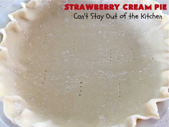 Strawberry Cream Pie | Can't Stay Out of the Kitchen | this outrageous #StrawberryCreamPie #recipe will knock your socks off! It uses only 5 ingredients and is easy enough to make even for beginners. Wow your company, friends or family with this amazing #dessert. #pie #StrawberryPie #strawberries, #EasyStrawberryPie #5IngredientRecipe #StrawberryDessert #BestStrawberryPie #BestStrawberryCreamPie #holiday #HolidayDessert #ValentinesDay #Christmas #MothersDay