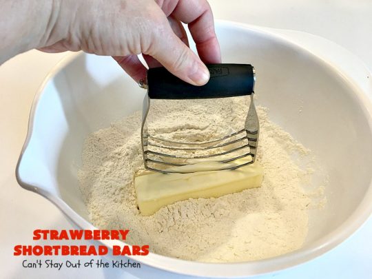 Strawberry Shortbread Bars | Can't Stay Out of the Kitchen | these fabulous #cookies have a shortbread crust, layered with #strawberry preserves & topped with a #coconut topping. They are terrific for #holiday parties & baking. #dessert