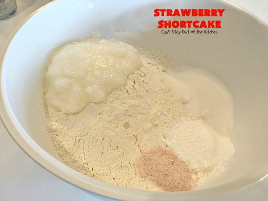 The BEST Strawberry Shortcake | Can't Stay Out of the Kitchen | This mouthwatering #dessert is terrific for the #FourthofJuly, other summer #holidays, picnics, backyard BBQs or potlucks. #strawberries