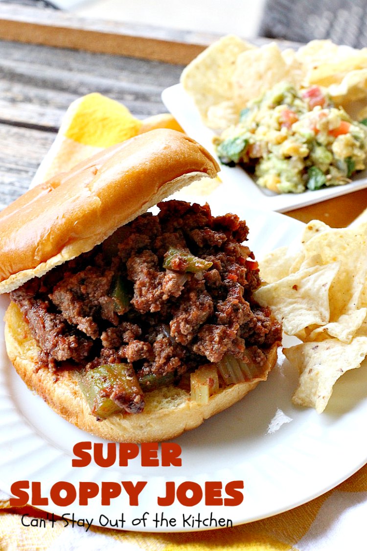 Super Sloppy Joes | Can't Stay Out of the Kitchen | these amazing #sloppyjoes are quick, easy & delicious for weeknight dinners. #beef #sandwiches
