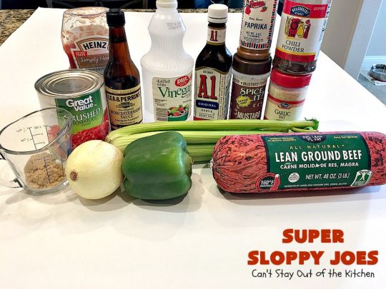 Super Sloppy Joes | Can't Stay Out of the Kitchen | these amazing #sloppyjoes are quick, easy & delicious for weeknight dinners. #beef #sandwiches