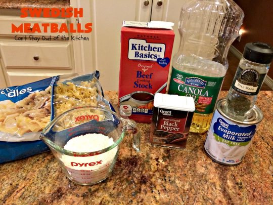 Swedish Meatballs | Can't Stay Out of the Kitchen | this succulent #meatballs recipe can be dinner ready in about 45 minutes. It's quick, easy, kid friendly and delicious! #beef #noodles