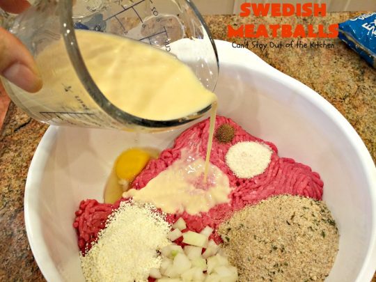 Swedish Meatballs | Can't Stay Out of the Kitchen | this succulent #meatballs recipe can be dinner ready in about 45 minutes. It's quick, easy, kid friendly and delicious! #beef #noodles