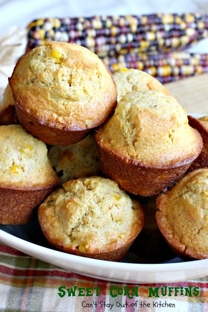 Sweet Corn Muffins | Can't Stay Out of the Kitchen | These #cornmuffins are the BEST! They have humongous #muffin tops and taste fantastic. Fabulous comfort food. #breakfast