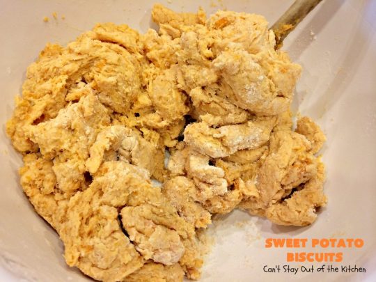Sweet Potato Biscuits | Can't Stay Out of the Kitchen | fantastic #PaulaDeen #Biscuit #recipe that puffs up nicely & tastes heavenly. Perfect #SideDish for company or #holiday meals. We also enjoy these #biscuits for #Breakfast! #HolidayBreakfast #HolidaySideDish #EasterBreakfast #EasterSideDish #MothersDayBreakfast #MothersDaySideDish #SweetPotatoBiscuits #PaulaDeenSweetPotatoBiscuits #BestHomemadeBiscuitsRecipe