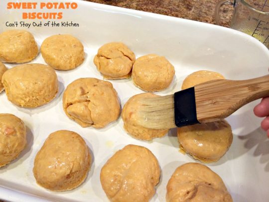Sweet Potato Biscuits | Can't Stay Out of the Kitchen | fantastic #PaulaDeen #Biscuit #recipe that puffs up nicely & tastes heavenly. Perfect #SideDish for company or #holiday meals. We also enjoy these #biscuits for #Breakfast! #HolidayBreakfast #HolidaySideDish #EasterBreakfast #EasterSideDish #MothersDayBreakfast #MothersDaySideDish #SweetPotatoBiscuits #PaulaDeenSweetPotatoBiscuits #BestHomemadeBiscuitsRecipe